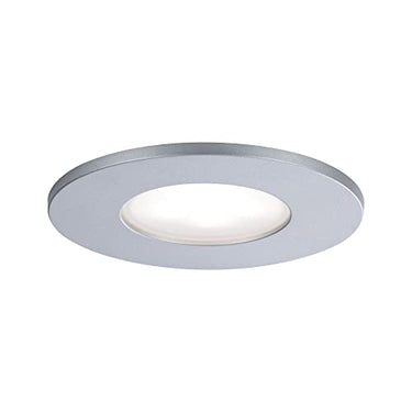 Paulmann 99937 LED Einbauleuchte Calla rund incl 1x5W IP65 Einbaustrahler Chrom matt Schranklicht Kunststoff, Aluminium Einbaulampe 4000K im Sale